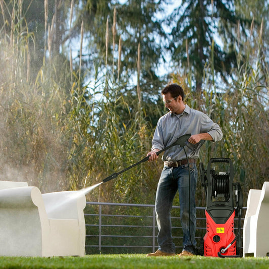 1800W 2030PSI Electric Pressure Washer, Red Pressure Washers Red at Gallery Canada