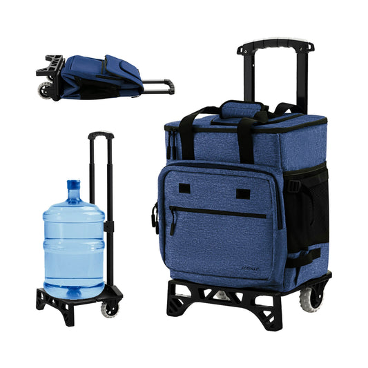 50-Can Large Leakproof Rolling Cooler with Detachable Bottom Plate, Dark Blue at Gallery Canada