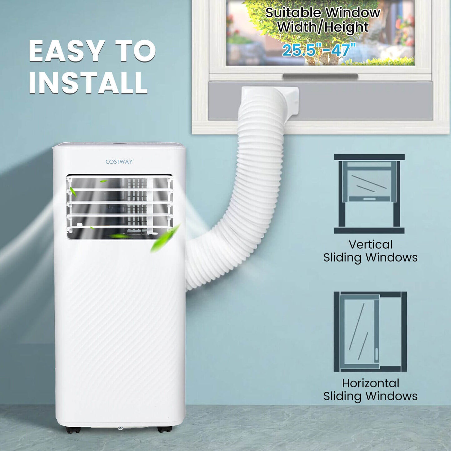 4-In-1 8000 BTU Air Conditioner, White Portable Air Conditioners at Gallery Canada