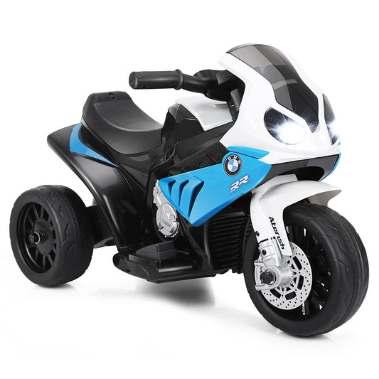 6V Kids 3 Wheels Riding BMW Licensed Electric Motorcycle, Blue at Gallery Canada