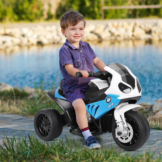 6V Kids 3 Wheel Electric Motorcycle, Blue Powered Ride On Toys Blue at Gallery Canada
