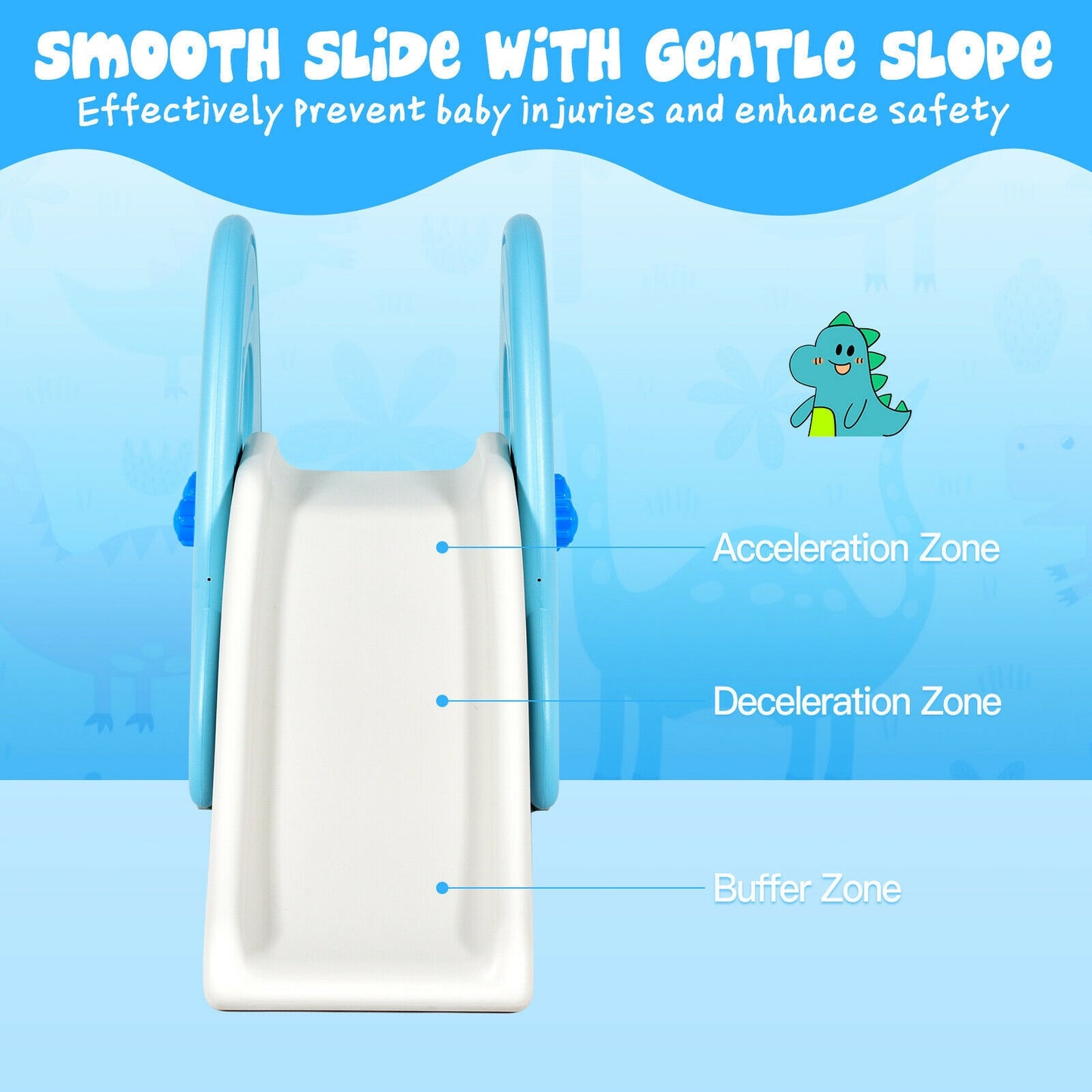 Freestanding Baby Slide, Indoor Play Climber Set, Blue Climbers & Slides at Gallery Canada