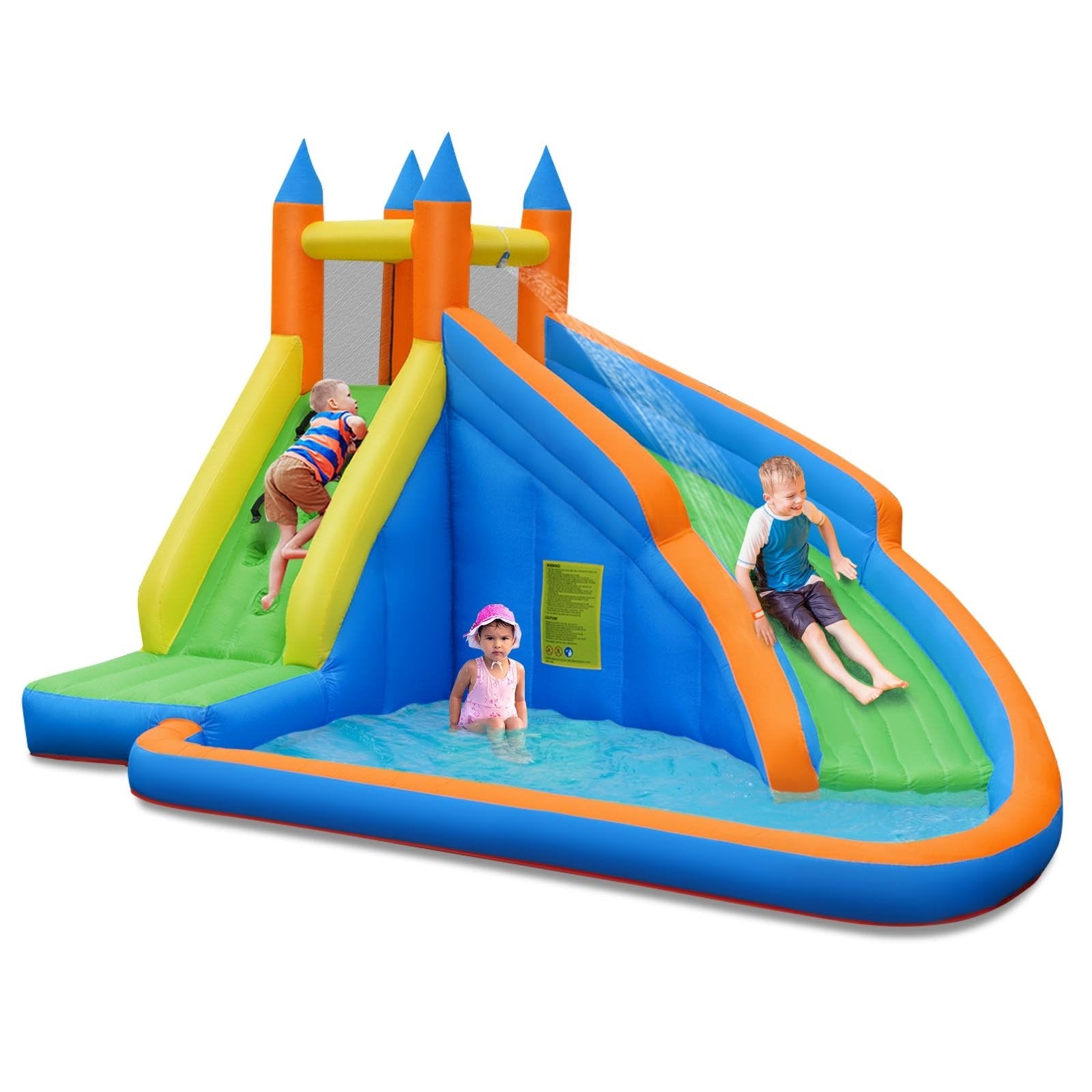 Inflatable Mighty Bounce House Jumper with Water Slide without Blower at Gallery Canada