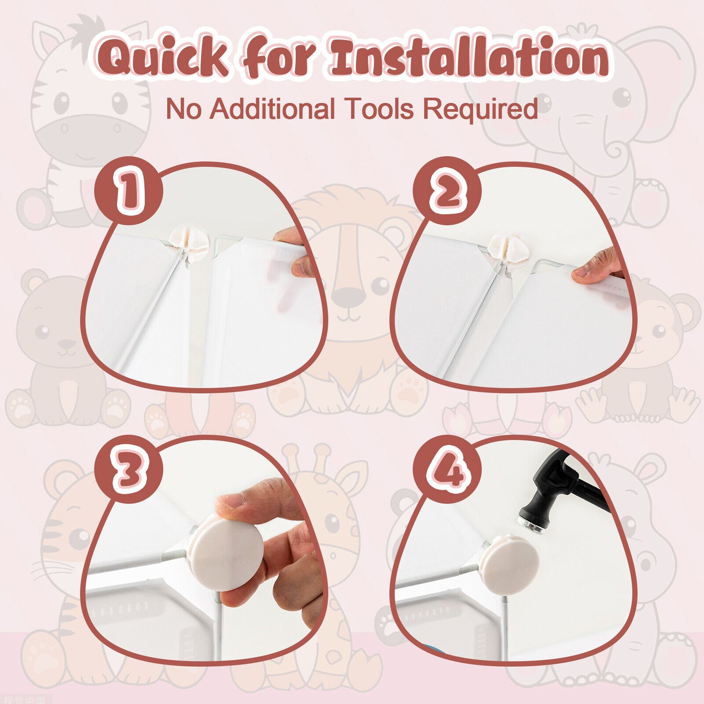 12 Cube Kids Wardrobe Closet with Hanging Section and Doors, White Kids Storage at Gallery Canada