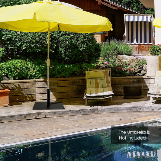 42 Lbs Weighted 25 Inch Square Patio Umbrella Base