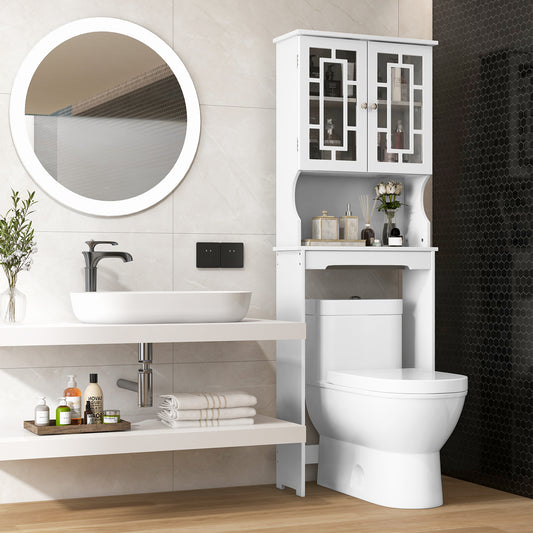 Bathroom Spacesaver Over the Toilet Door Storage Cabinet, White Bathroom Etagere White at Gallery Canada