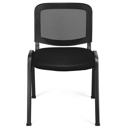 Set of 5 Stackable Conference Chairs with Mesh Back, Black at Gallery Canada