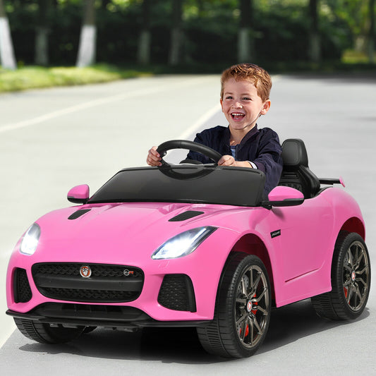 12V Jaguar F-Type SVR Licensed Kids Ride On Car, Pink Powered Ride On Toys Pink at Gallery Canada