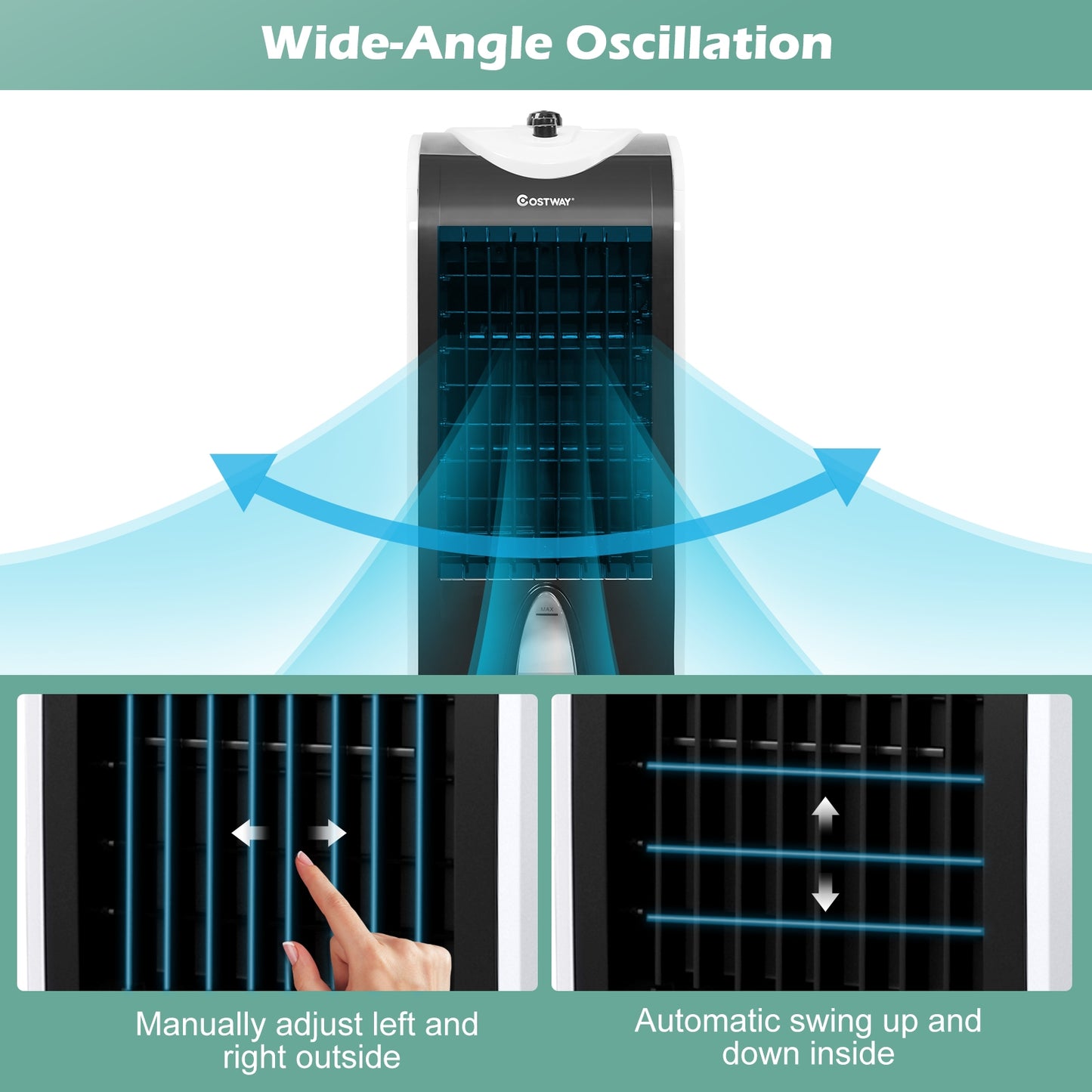 3-in-1 Portable Evaporative Air Cooler, Indoor Filter Knob Air Coolers at Gallery Canada