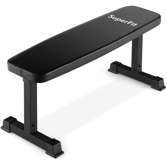 Flat Weight Bench 660 LBS Heavy Duty Strength Training Bench, Black at Gallery Canada