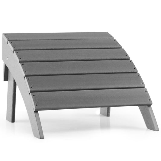 Adirondack Folding Ottoman with All Weather HDPE, Gray at Gallery Canada
