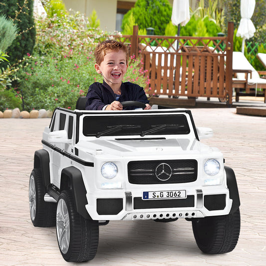 12V Licensed Kids Ride On Car, White Powered Ride On Toys White at Gallery Canada