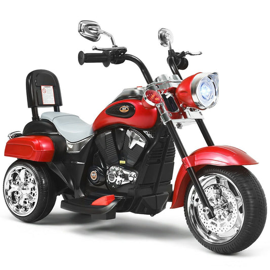 6V 3 Wheel Kids Motorcycle, Red at Gallery Canada