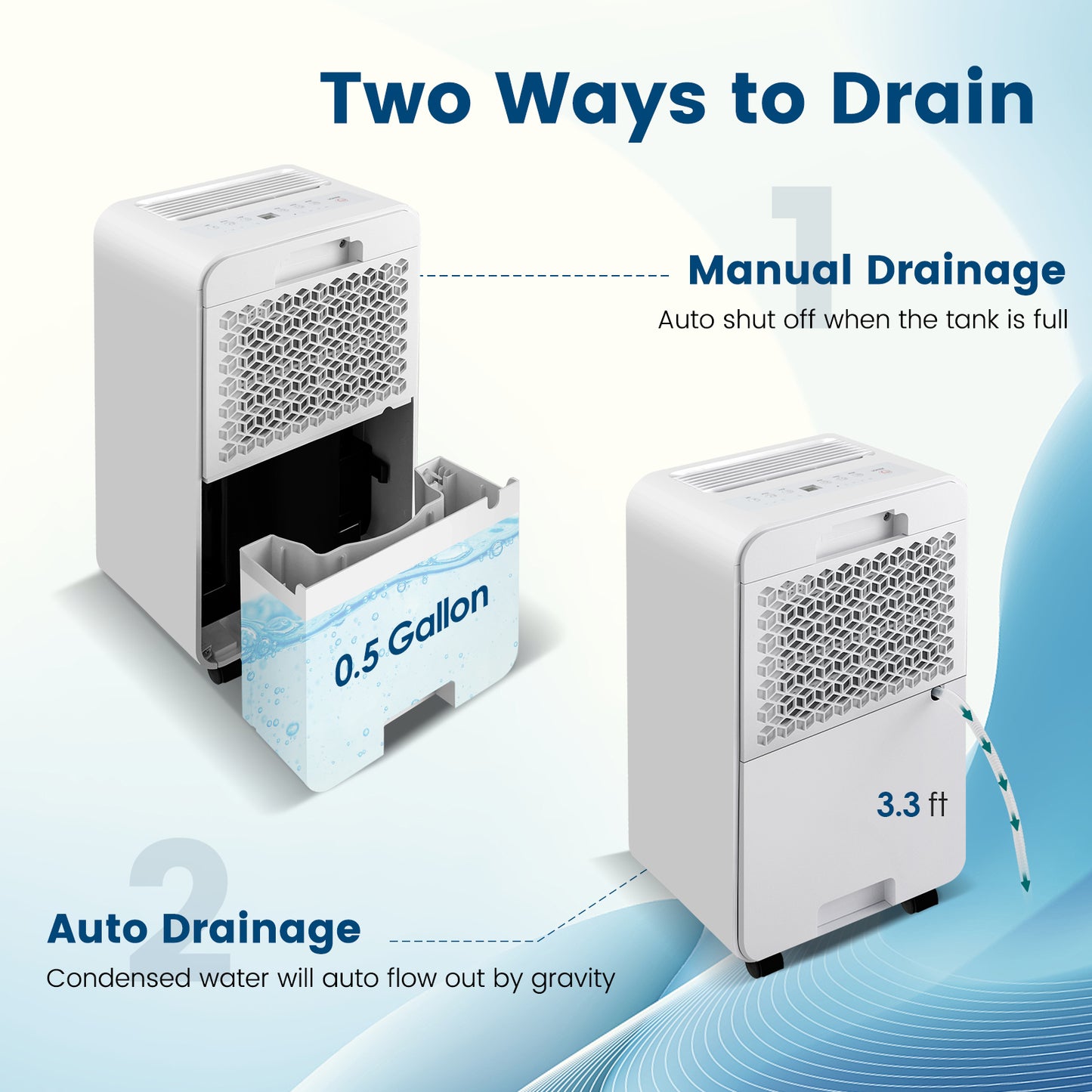 32 Pints/Day Portable Quiet Dehumidifier, 2500 Sq. Ft, Pink Dehumidifiers at Gallery Canada