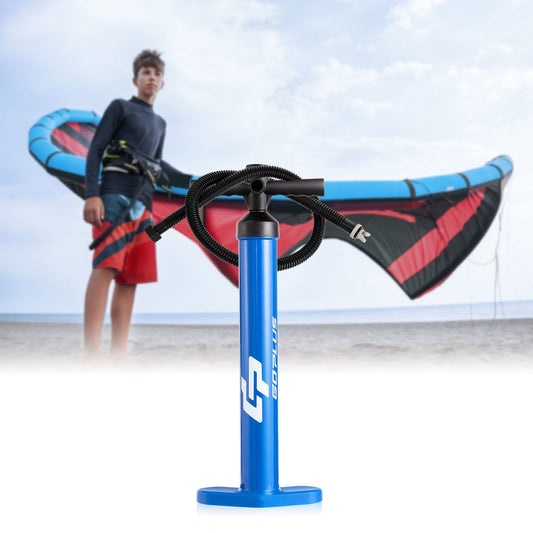 Double Action Manual SUP Hand Pump With Gauge, Blue Outdoor Play Blue at Gallery Canada