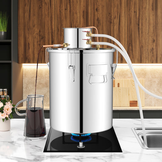 10 Gal Water Alcohol Distiller, 2 Stainless Steel Pots, Silver Juicers & Coffee Machines Silver at Gallery Canada