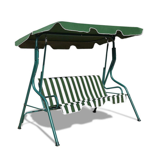 3 Seats Patio Canopy Swing, Green at Gallery Canada