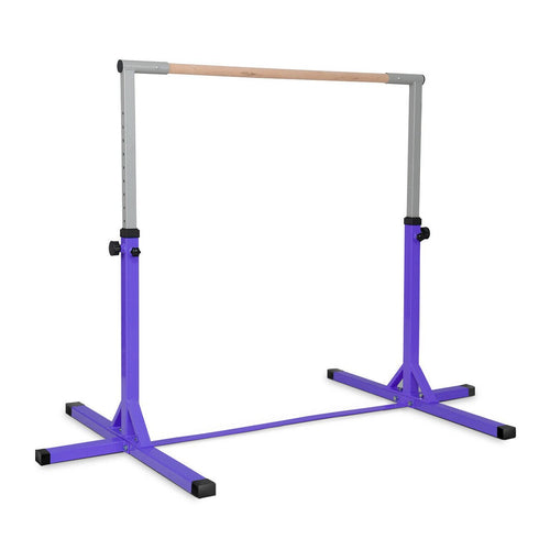 Adjustable Gymnastics Bar Horizontal Bar for Kids, Purple