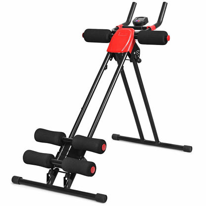 Abdominal Workout Equipment with LCD Monitor for Home Gym, Black at Gallery Canada