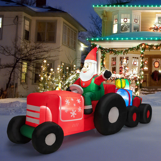 9 Feet Long Christmas Inflatables Santa Claus Decoration, Multicolor Christmas Inflatables Multicolor at Gallery Canada