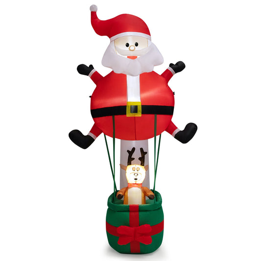 8 Feet Inflatable Santa Claus and Reindeer, Red at Gallery Canada