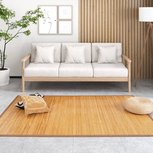 5 x 8 Feet Bamboo Floor Mat, Anti-Slip Backing, Living Room Bedroom Rugs Options at Gallery Canada