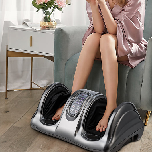 Therapeutic Shiatsu Foot Massager with High Intensity Rollers, Gray Foot Massager Gray at Gallery Canada