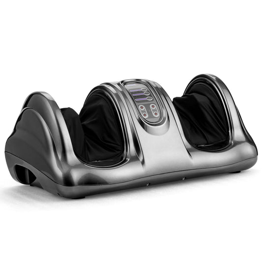 Therapeutic Shiatsu Foot Massager with High Intensity Rollers, Gray