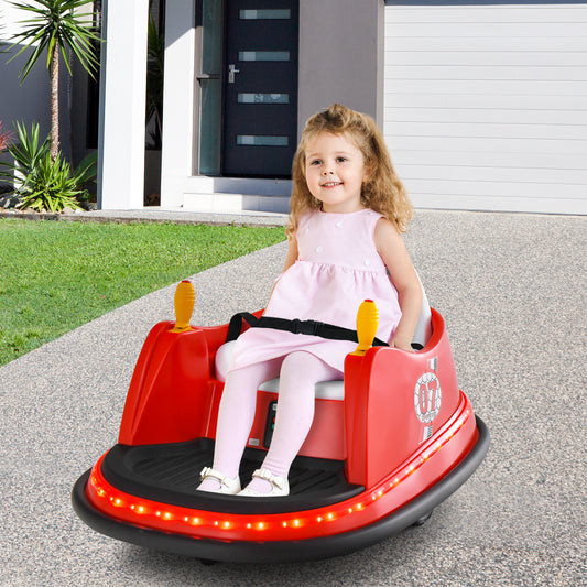 12V Electric Kids Ride On Bumper Car, Red
