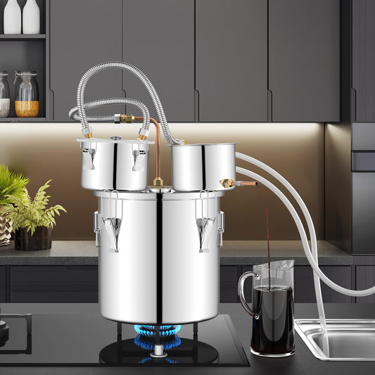 5 Gal, Water Alcohol Distiller, DIY Whisky, Silver Juicers & Coffee Machines Silver at Gallery Canada