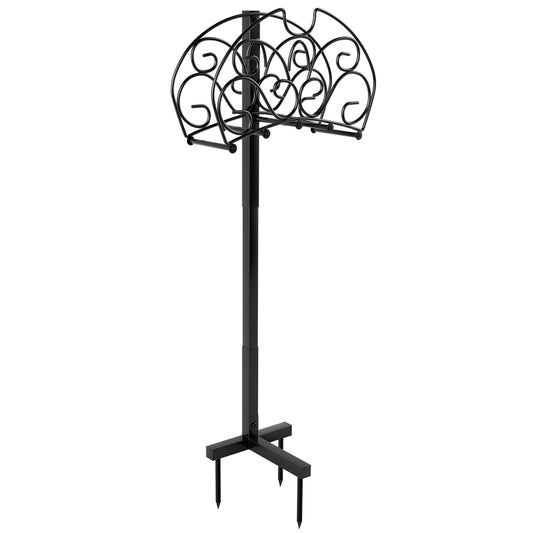 Detachable Freestanding Hose Holder for Outdoor Yard Garden Lawn, Black at Gallery Canada