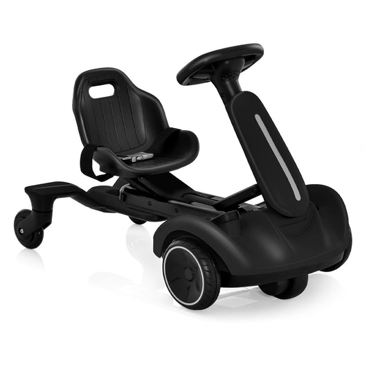 6V Kids Ride on Drift Car with 360° Spin and 2 Adjustable Heights, Black