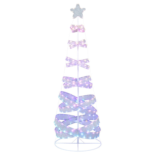 7 Feet Outdoor Spiral Christmas Tree for Party  Xmas New Year Decoration, White