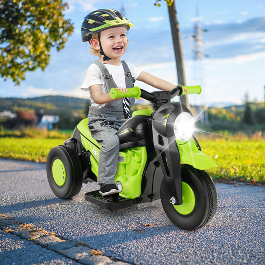 6V Kids Electric Ride On Motorcycle, Green Powered Ride On Toys Green at Gallery Canada