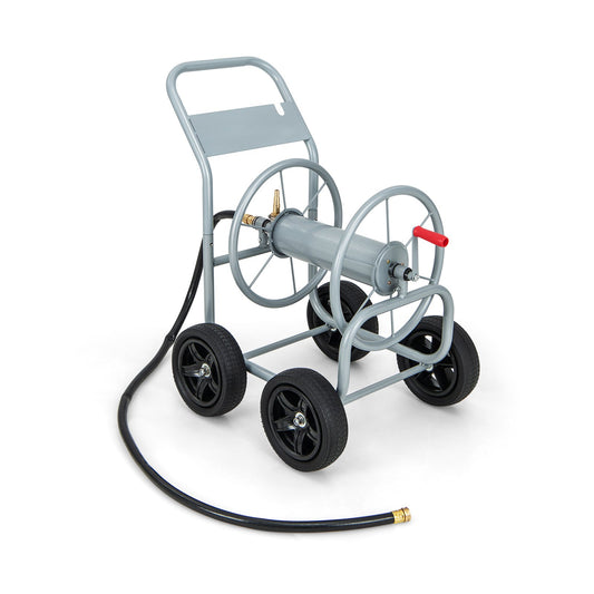 Garden Hose Reel Cart Holds 330ft of 3/4 Inch or 5/8 Inch Hose, Silver at Gallery Canada