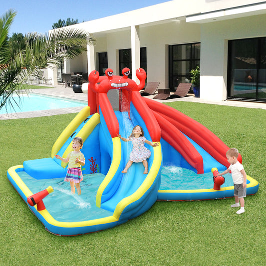 Inflatable Water Slide Bounce House, Water Cannon, 680W Blower Bounce House Options at Gallery Canada
