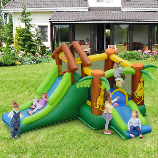 Kids Inflatable Jungle Bounce House Castle, 680W Blower Bounce House Options at Gallery Canada
