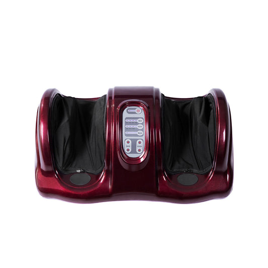 Therapeutic Shiatsu Foot Massager with High Intensity Rollers, Red