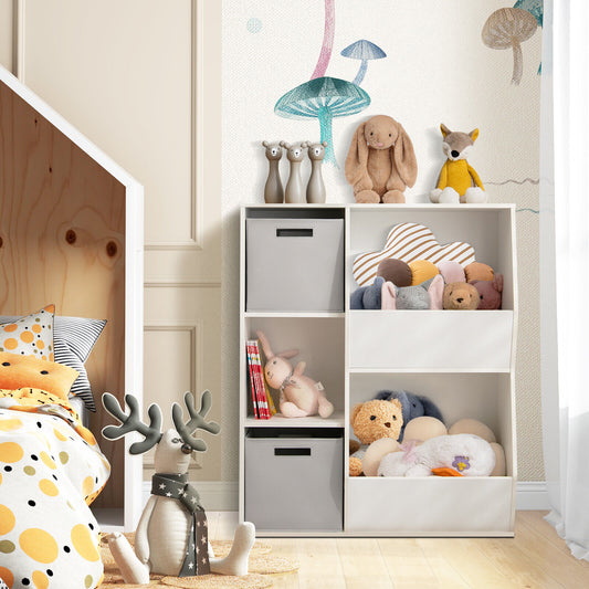 Kids Toy Storage Cabinet Shelf Organizer, White Kids Storage White at Gallery Canada