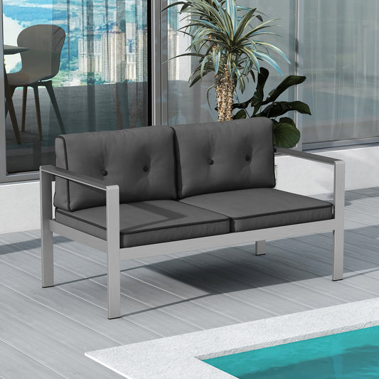 2-Person Sofa Chair With WPC Armrests, Gray Sofas & Loveseats Gray at Gallery Canada