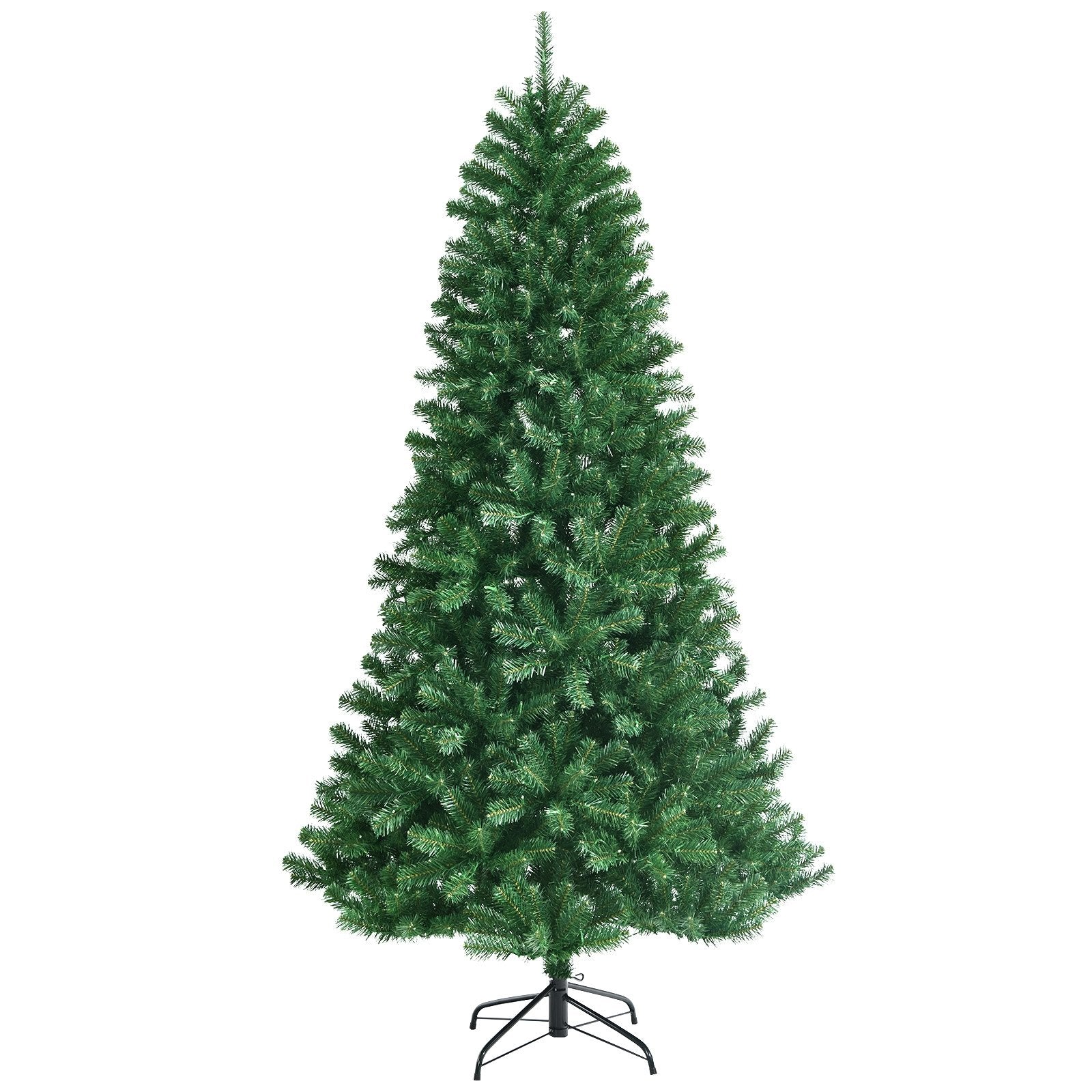 Artificial Hinged Christmas Tree with Remote-controlled Color-changing LED Lights-7', Green at Gallery Canada