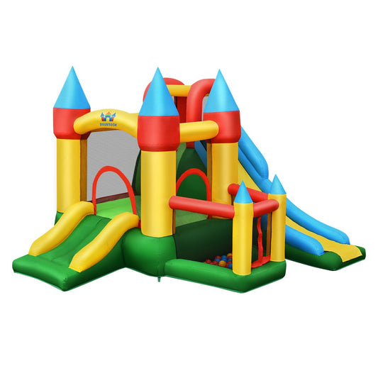 Kids Inflatable Dual Slide Jumping Castle with 780W Blower, Multicolor at Gallery Canada