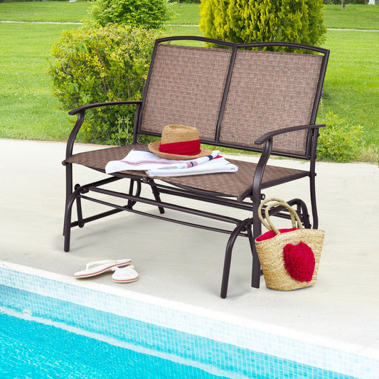 Iron Patio Rocking Chair, Brown Patio Rocking Chairs & Gliders Brown at Gallery Canada