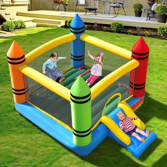 Kids Inflatable Bounce House With Slide, Ocean Balls Not Included Bounce House Options at Gallery Canada