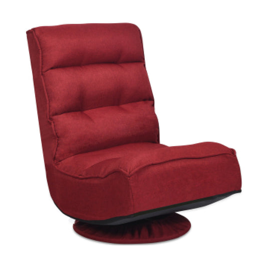 5-Position Folding Floor Gaming Chair, Dark Red at Gallery Canada