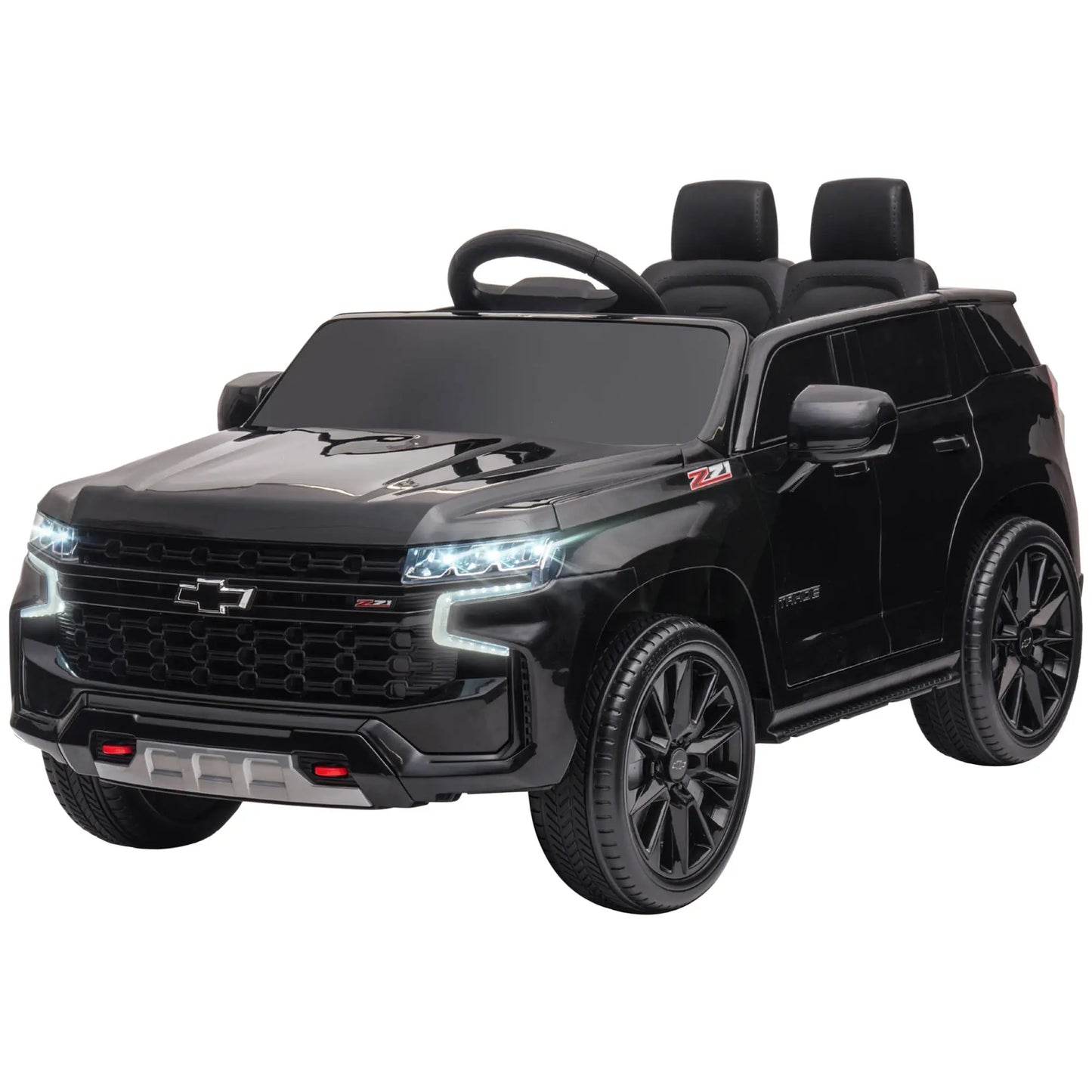 Chevrolet Tahoe Kids Ride on Car, 12V 7AH, Remote Control, 3 Speeds, Black Electric Toy Cars at Gallery Canada