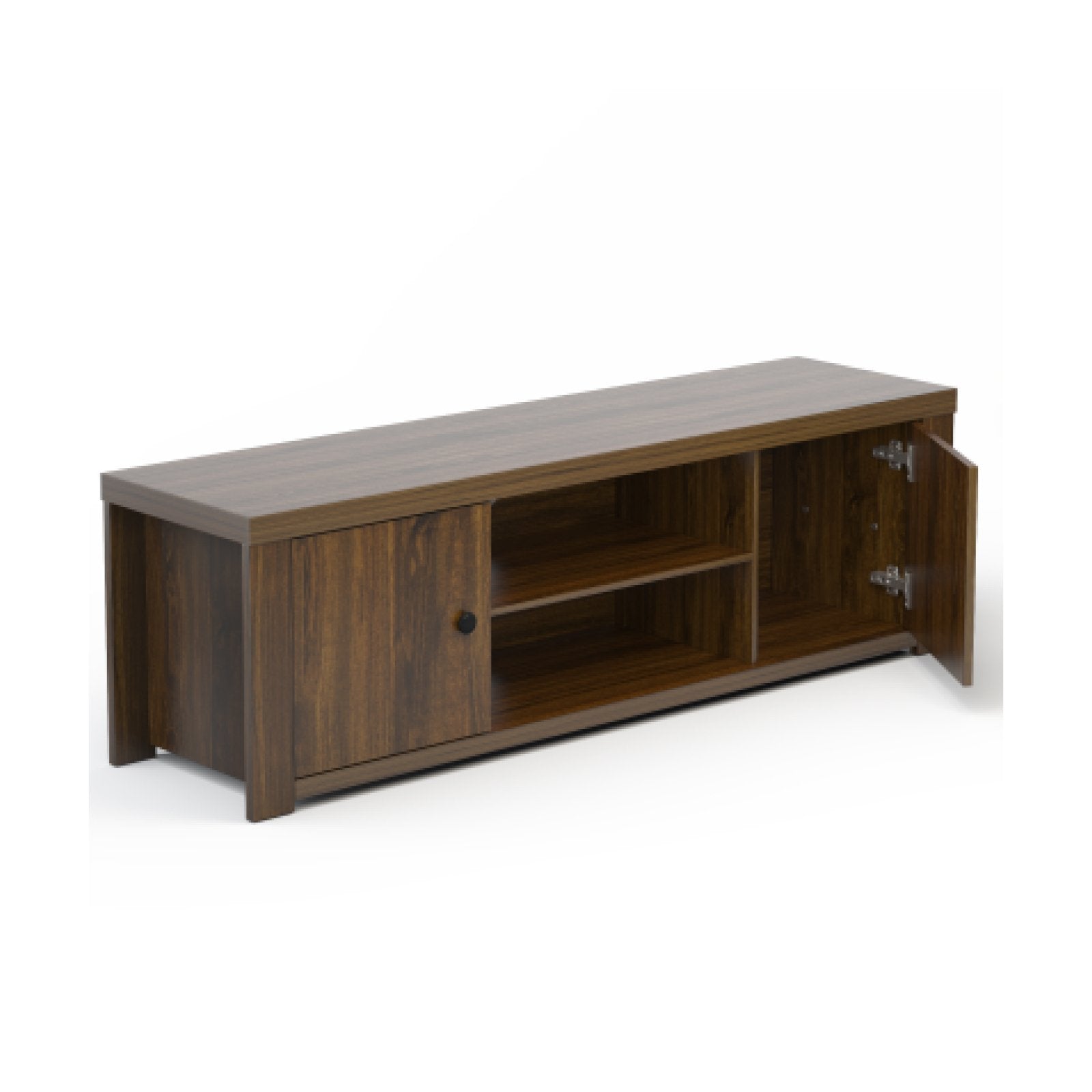 Classic Style TV Console Cabinet for 65-Inch TV with 2 Cable Management Holes, Brown at Gallery Canada