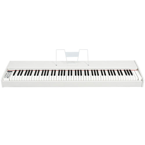 88-Key Full Size Digital Piano Weighted Keyboard with Sustain Pedal, White