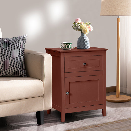 2-Tier Accent Table with Spacious Tabletop, Walnut Nightstands Walnut at Gallery Canada
