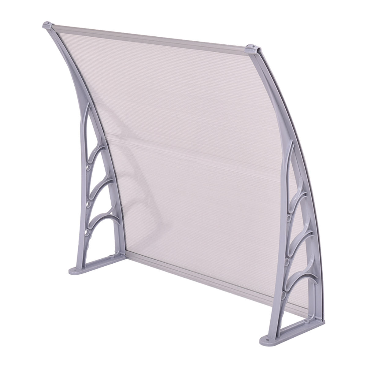 40 x 40 Inch Outdoor Polycarbonate Front Door Window Awning Canopy, Gray Outdoor Shades at Gallery Canada